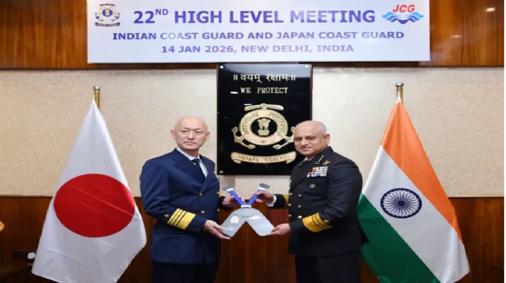 Indian Coast Guard and the Japan Coast Guard carried out a joint Hazardous and Noxious Substances response drill in Mumbai
